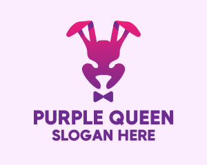 Purple Magic Rabbit logo design