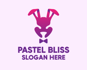 Purple Magic Rabbit logo design