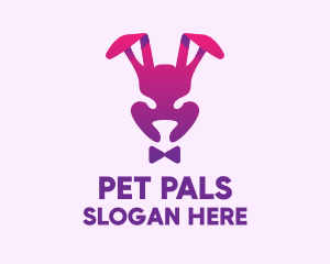 Purple Magic Rabbit logo design