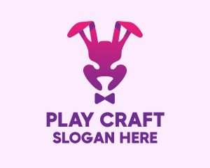 Purple Magic Rabbit logo design