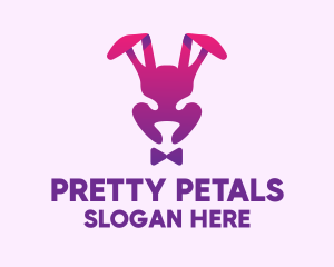 Purple Magic Rabbit logo design