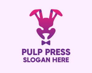 Purple Magic Rabbit logo design