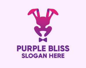 Purple Magic Rabbit logo design