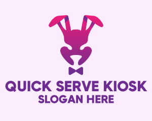 Purple Magic Rabbit logo design