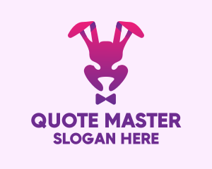 Purple Magic Rabbit logo design