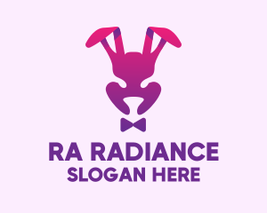 Purple Magic Rabbit logo design