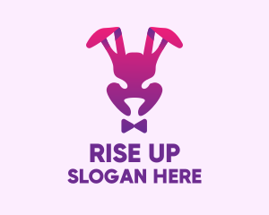 Purple Magic Rabbit logo design