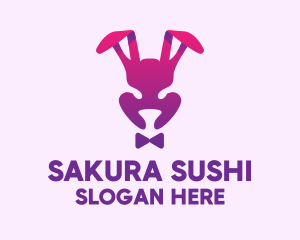 Purple Magic Rabbit logo design