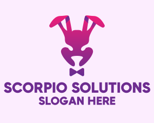 Purple Magic Rabbit logo design