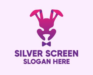 Purple Magic Rabbit logo design