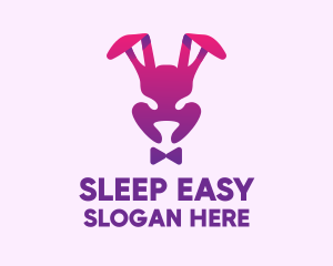 Purple Magic Rabbit logo design