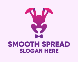 Purple Magic Rabbit logo design