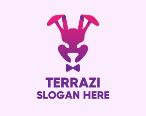 Purple Magic Rabbit logo design