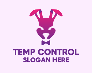 Purple Magic Rabbit logo design