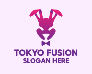 Purple Magic Rabbit logo design