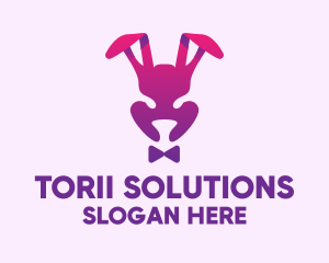 Purple Magic Rabbit logo design