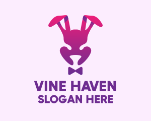 Purple Magic Rabbit logo design