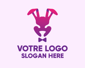 Rabbit - Purple Magic Rabbit logo design