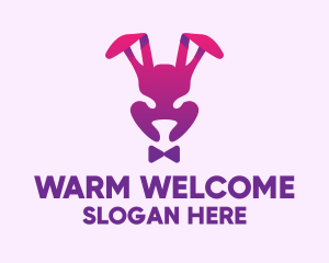 Purple Magic Rabbit logo design