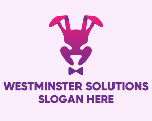 Purple Magic Rabbit logo design