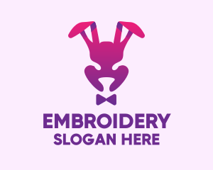 Purple Magic Rabbit logo design