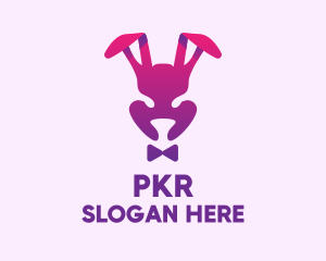 Purple Magic Rabbit logo design