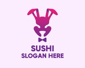 Purple Magic Rabbit logo design