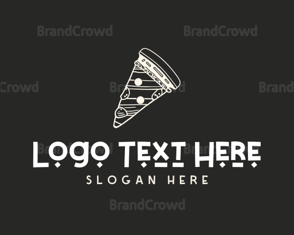 Gourmet Pizza Pizzeria Slice Logo