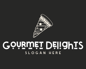 Gourmet Pizza Pizzeria Slice logo design