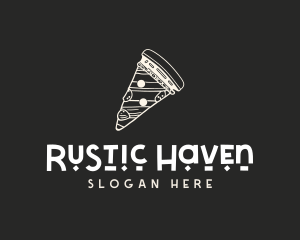 Gourmet Pizza Pizzeria Slice logo design