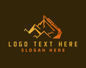 Industrial Mountain Excavator Logo