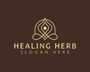 Relaxation Yoga Healing logo design