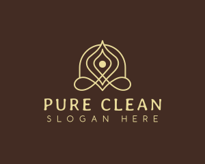 Cleanser - Relaxation Yoga Healing logo design