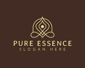 Pure - Relaxation Yoga Healing logo design