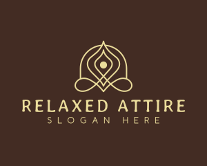 Relaxation Yoga Healing logo design