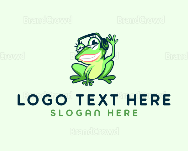 Frog Disk Jockey Logo