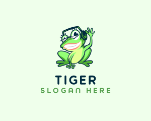 Concert - Frog Disk Jockey logo design