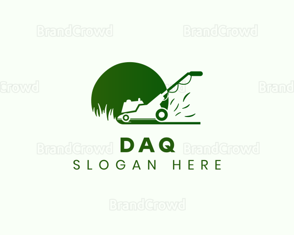 Garden Lawn Mower Logo