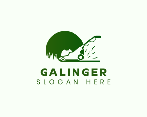 Garden Lawn Mower Logo