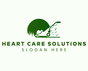 Garden Lawn Mower logo design