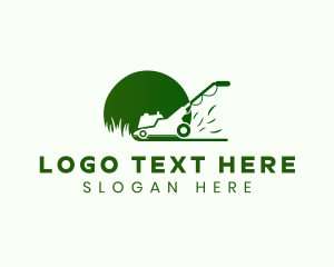 Negative Space - Garden Lawn Mower logo design