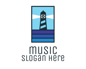 Icon - Seaside Lighthouse Beacon logo design