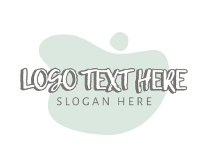 Text Logo - Paint Drip Wordmark logo design