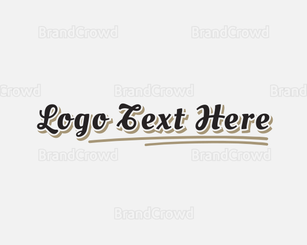 Premium Cursive Company Logo