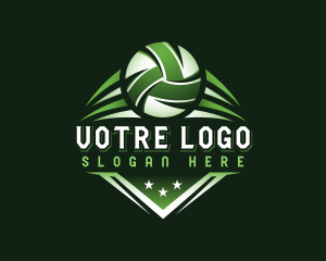 Volleyball Sports Varsity  Logo