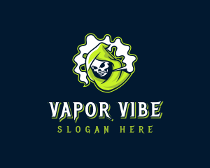 Vaporizer - Grim Reaper Vaping Smoke logo design