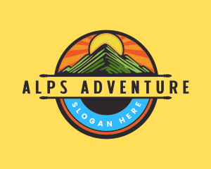 Alps - Peak Summit Mountain logo design