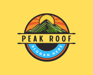 Peak Summit Mountain logo design