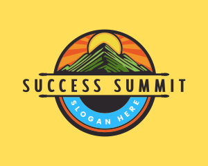 Peak Summit Mountain logo design