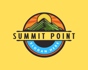 Peak Summit Mountain logo design